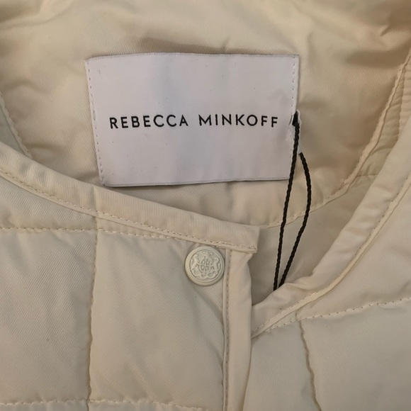 Rebecca Minkoff oversized puffer coat color Cream size large - Picture 2 of 9